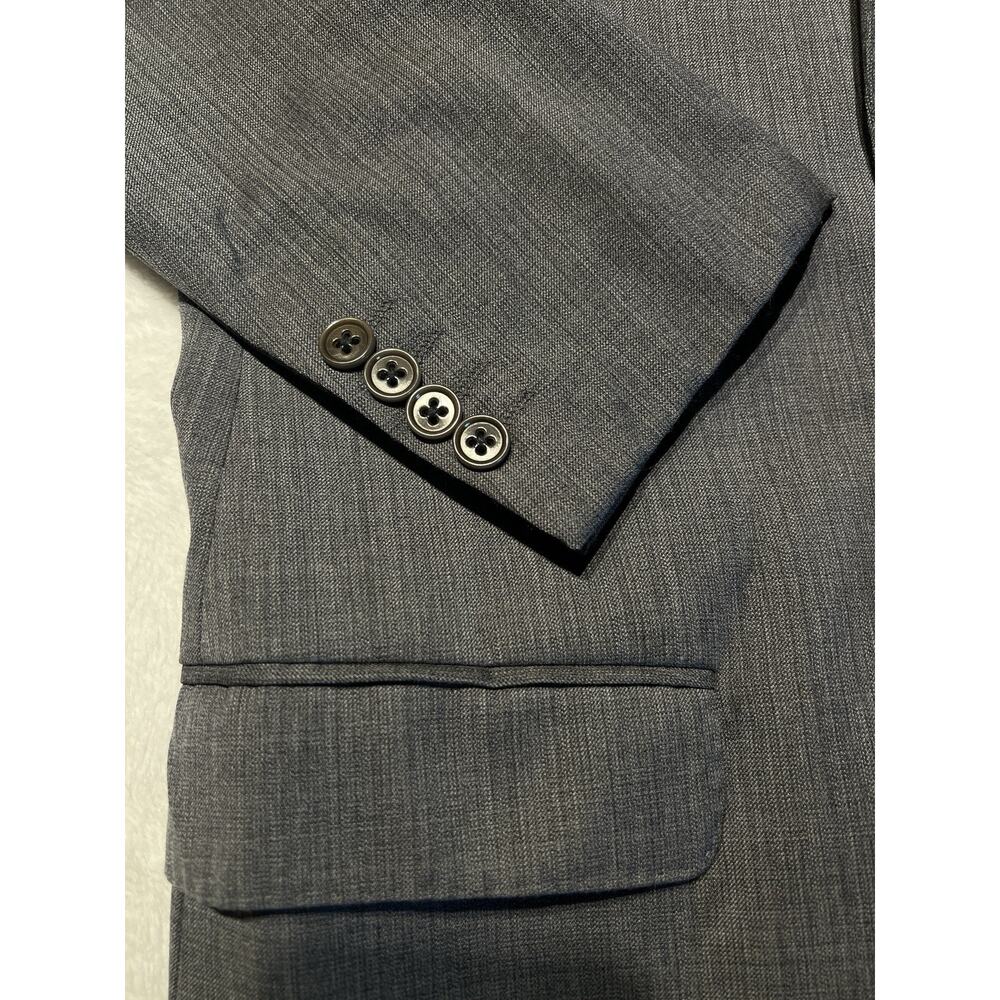 Emporio Armani G-Line Suit 38R 31x30 Gray Two Tone Melange Designer - Picture 9 of 14
